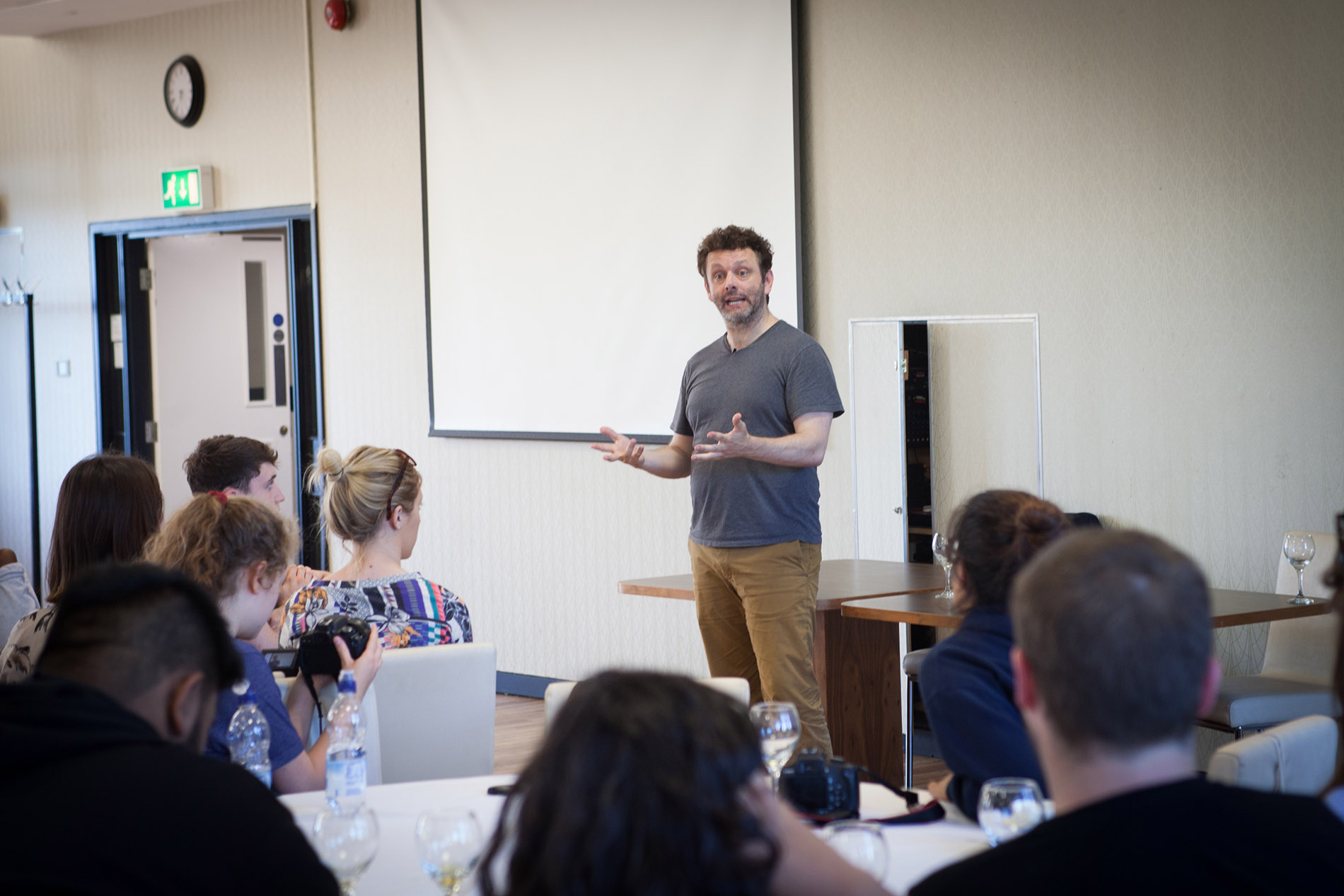 Michael Sheen leads a session on place based change - Drivers for Change 2018