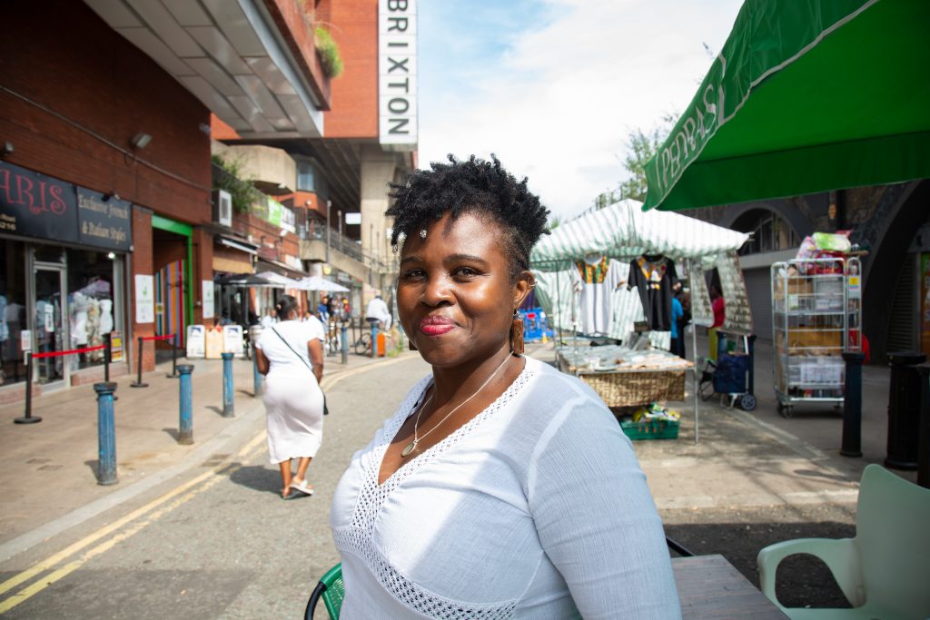 Wendy Jackson from Scope for More, pictured on Brixton Station Road. Wendy works with small businesses providing them with advice, support and a listening ear.